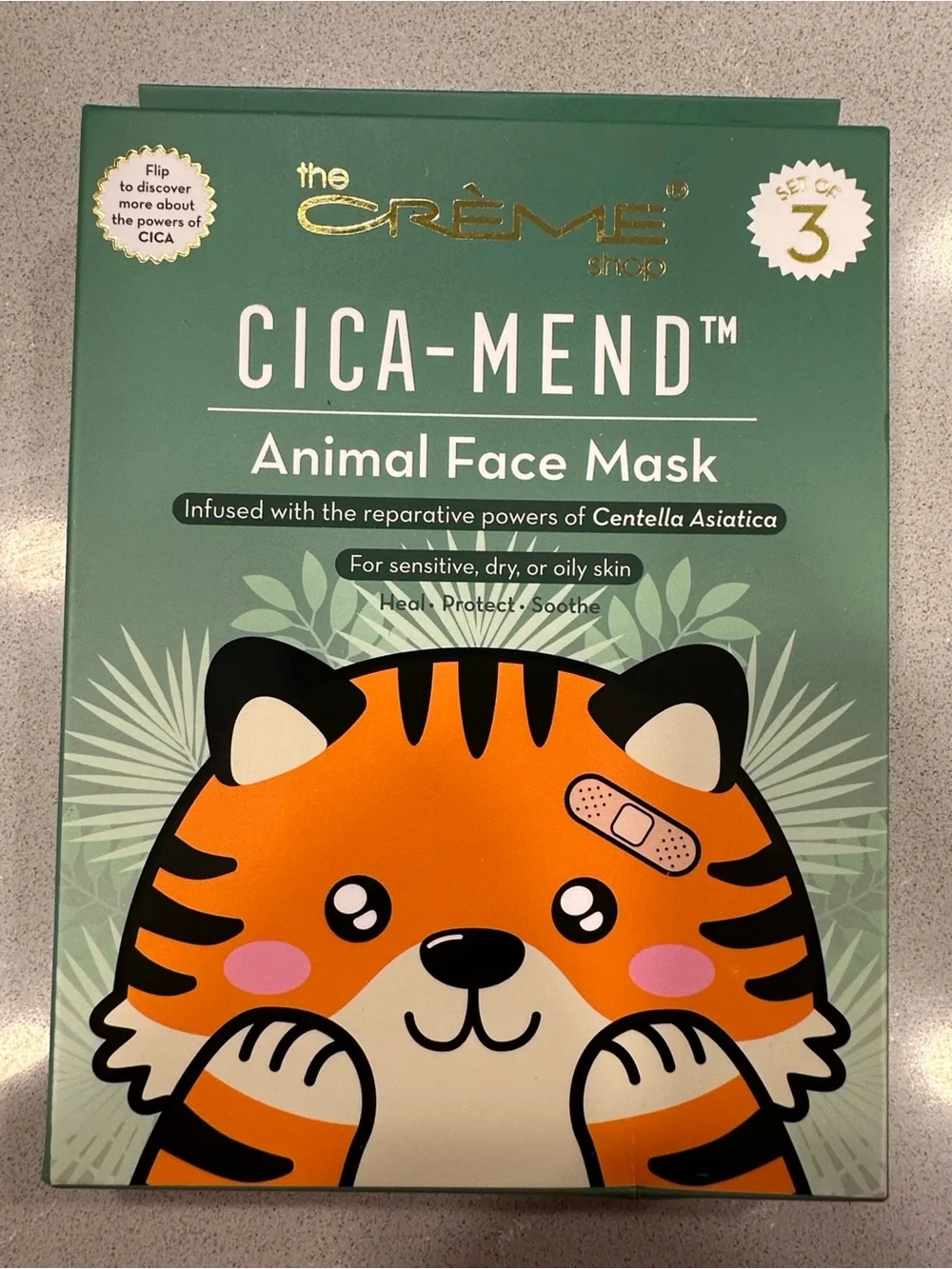 The Crème Shop Cica-Mend 4pc Set (Acne Patches, Cleanser, Balm, Face Masks) NEW